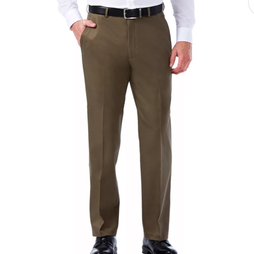 Men's Haggar Iron Free Premium Khaki Pants Sz 34X29